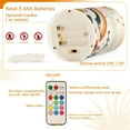 thumbnail image 5 of Yayeee Flameless Candles with Remote Flickering Battery Operated Multi Color Changing, Cute Rainbow, 5 of 7