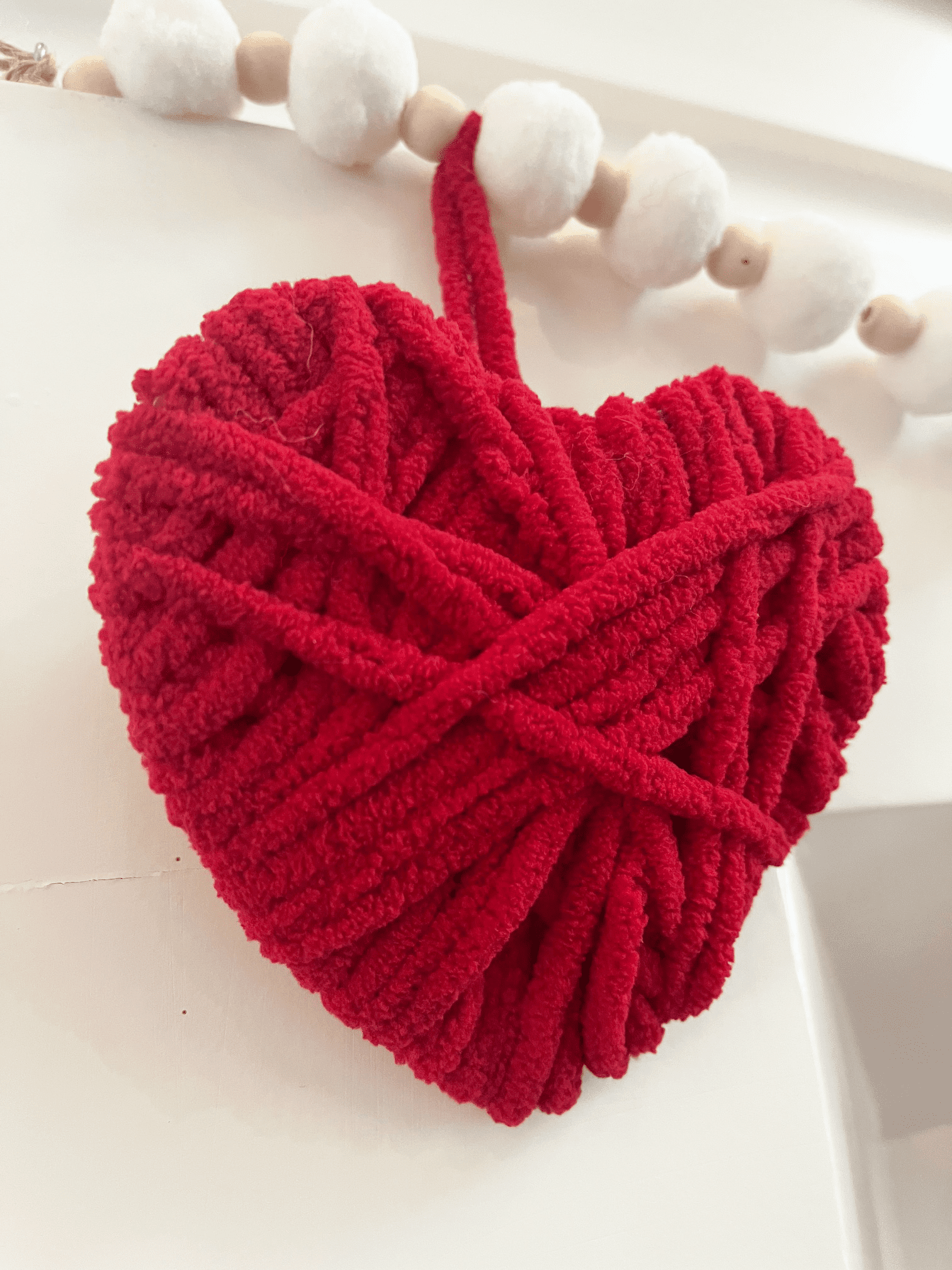 Mainstays Cozy Chenille, Bulky, 100% Polyester, Yarn, Crimson, 220 yd, Pack of 4