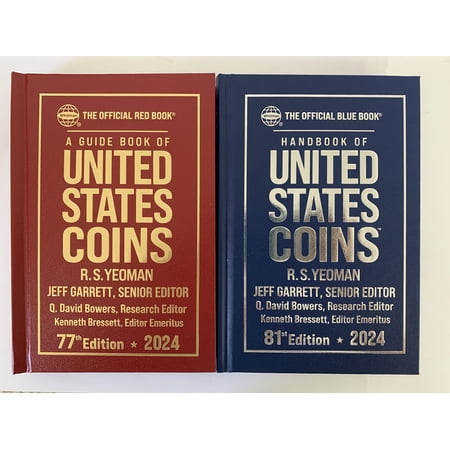 2024 Red Book, Price Guide and 2024 Blue Book, Handbook of U.S. Coins, Hardbound