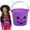 Purple, variant on Halloween Buckets, Halloween Plastic Candy Pails, Portable Plastic Candy Trick or Treat Basket for Halloween Party Supplies, Orange Purple Green Black Blue Pink