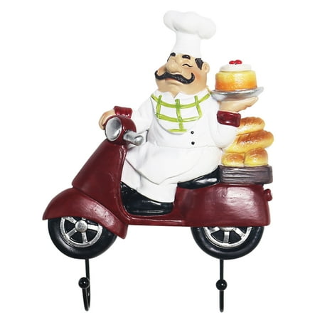 

Wall Mount Chef Decor Hooks Reusable Figurine Apron Hook for Bathroom Bedroom Kitchen Hot
