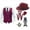A-Red597, variant on Men's 1920S Vintage Gangster Party Fancy Set Mafia Roaring Twenties Dress Up Tuxedo