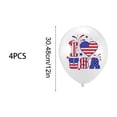 thumbnail image 3 of Gumesh Independence Day Party Balloons 4 Pack – Red White Blue Patriotic Latex Balloons for 4th of July Celebrations, Festive Event Decorations,White, 3 of 6