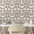 thumbnail image 2 of Ambesonne, Jungle Theme Peel & Stick Wallpaper for Home, Ivy Pattern Jungle Art, 13"x36", Dimgray Pearl, 2 of 5