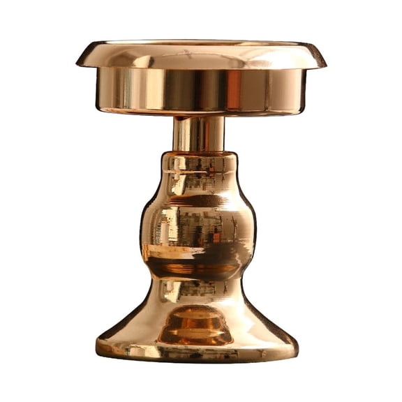 ZELVINN Decorative Stand Centerpieces Gold Holder Iron Pedestal Cup 6.2 X 7.6 cmSmall Table Accent for Bedside Wi