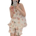 thumbnail image 1 of Costume de Vêtements de Nuit pour Femmes, Ensemble Pyjama pour Femmes Ensemble Pyjama Mignon Ensemble Pyjama Ensemble Habilement Conçu, 1 of 5
