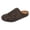 Brown, variant on HEWUQI Hollow out Mules for Man Arch Support Braided Strappy Sandals Comfortable Indoor Floor Slippers Cushion Beach Walking Slides Brown Size 10.5