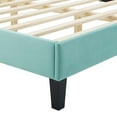 thumbnail image 4 of Modway Alexandria Tufted Performance Velvet Full Platform Bed in Mint, 4 of 10