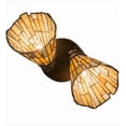 thumbnail image 4 of Meyda Tiffany 163434 Delta 2 Light 10" Wide Semi-Flush Ceiling Fixture - MultiColor, 4 of 7