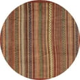 thumbnail image 1 of Ahgly Company Indoor Round Abstract Red Abstract Area Rugs, 8' Round, 1 of 6
