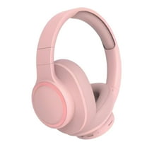 Matoen Wireless Bluetooth Headphones Foldable Stereo Wireless Headset Sports Fitness Leisure Music Headset for Travel Pink