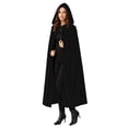thumbnail image 7 of LEKWK Hooded Cloak Women Velvet Classic Princess Cloak Renaissance Hooded Cape Witch Wizard Robe Medieval Halloween Christmas Costume, 7 of 7
