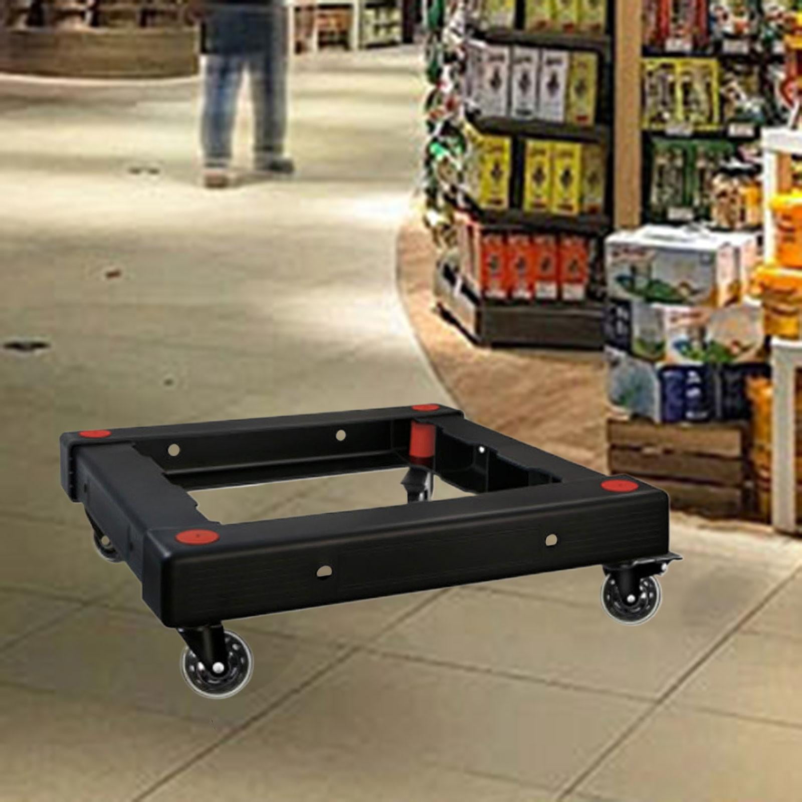 Tnarru Furniture Moving Cart Solid Moving Rollers Leg Dollies for Shop Picnic Table Black