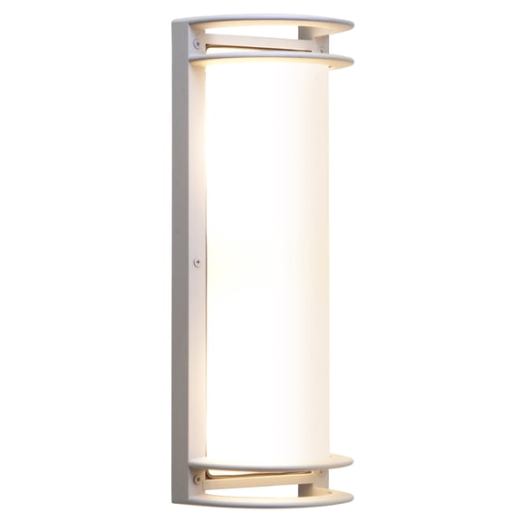 20031MG-SAT/RFR Access Lighting Nevis-Two Light Outdoor Bulkhead Wall Mount-6 Inches Wide by 16.75 Inches Tall-Satin Finish-Incandescent Lamping Type