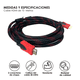 thumbnail image 2 of Cable Hdmi  Bloosom 0 Metros Full Hd 1080p Ps3 Xbox 360 Laptop Pc Tv Rojo y negro, 2 of 5