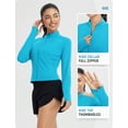 thumbnail image 5 of baleaf Women's UPF 50+ Sun Shirt Lightweight Crop Glacier Blue S, 5 of 6