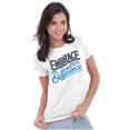 thumbnail image 3 of Embrace Differences Autism Awareness Womens Slim Fit Graphic Tee Brisco Brands L, 3 of 5