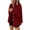 Wine, variant on Lindreshi Shackets for Women 2023 with Pockets Women Sexy Pocket Color Block Crop Workout Long Sleeve Turtleneck Jaket Shaket Casual Blouse Coat Tops Outwears