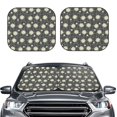 thumbnail image 2 of Goofa Daisies Flowers Pattern 2 Piece Car Windshield Sun Shade Foldable | Front Windshield Shade for Sun, Heat and UV Rays | Sunshade for Car Front Window-Large, 2 of 7
