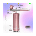 thumbnail image 3 of Airbrush-Kit Rechargeable Cordless Airbrush Compressor - Auto Handheld Airbrush , Airbrush Set (Pink), 3 of 6