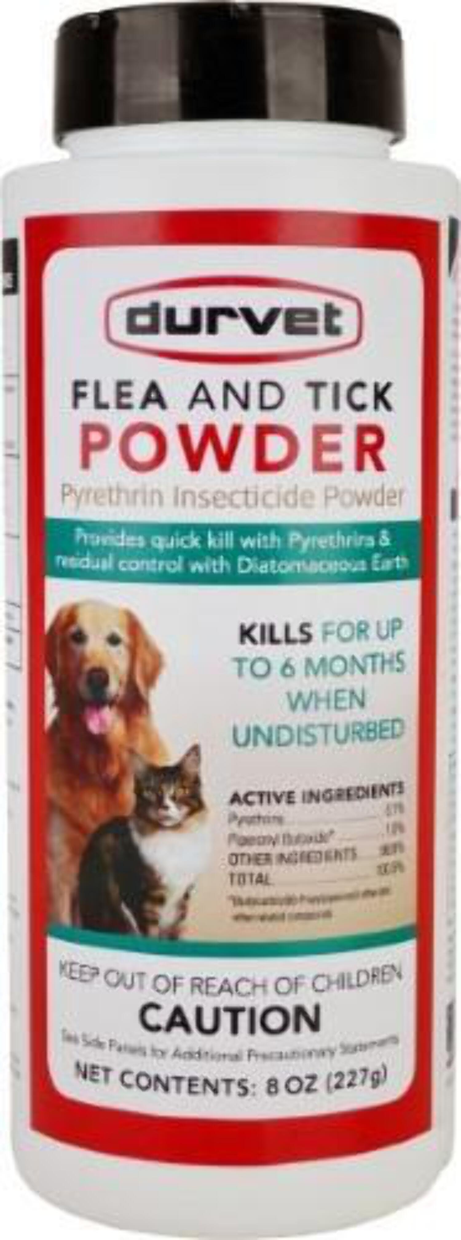 Durvet Flea and Tick Treatment Powder 8 oz.