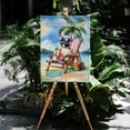 thumbnail image 4 of French Bulldog Hello Summer Beach Theme with Sunglasses and Tropical Cocktail Vertical Matte Canvas Poster Dog Lover Gifts Wall Art Home Decor - 00009, 4 of 5