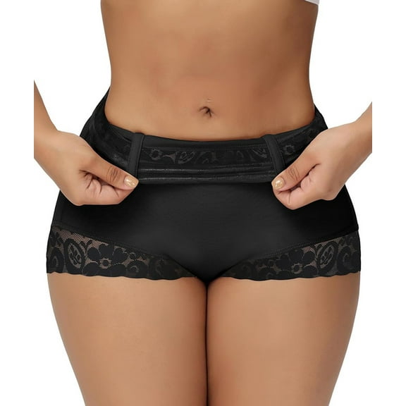 Women's Tummy Control Shapewear Panties Faja Butt Lifting Underwear Lace Body Shaper Panties for Women