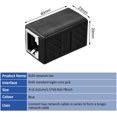 thumbnail image 2 of 5 Pcs Coupleur RJ45, Adaptateur d'Extension Ethernet pour Cat7/Cat6/Cat5e/Cat5 Ethernet (Noir), 2 of 4