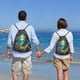 thumbnail image 5 of Fotbe Enchanted Forest Butterfly A Bolsa Mochila con Cordón Estampada, Bolsa de Gimnasio Deportiva, Bolsa Cinch, Bolsa con Cordón para Hombres y Mujeres-Small, 5 of 6