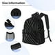 thumbnail image 3 of Disketp Abstract Black And White Waves Mochila Ligera Clásica con Múltiples Bolsillos, Mochila Casual para Hombre y Mujer, Ideal para Escuela, Trabajo y Viajes, 3 of 6