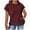 Wine, variant on qolati Womens Tops Oversized Short Sleeve Waffle Knit Hoodies 2024 Fashion Summer Sweatshirts with Pockets