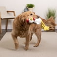 thumbnail image 2 of TrustyPup Tall Toes Plush Squeaky Chicken Dog Toy with Chew Guard Technology, White, Large, 2 of 7