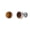 Tiger Eye Stone, variant on Viking Rune Stud Earrings for Men Women, 316L Surgical Stainless Steel Hypoallergenic Barbell Screw Back Earrings, Natural Tiger Eye & Black Onyx Punk Gothic Norse Jewelry Gift (10mm)