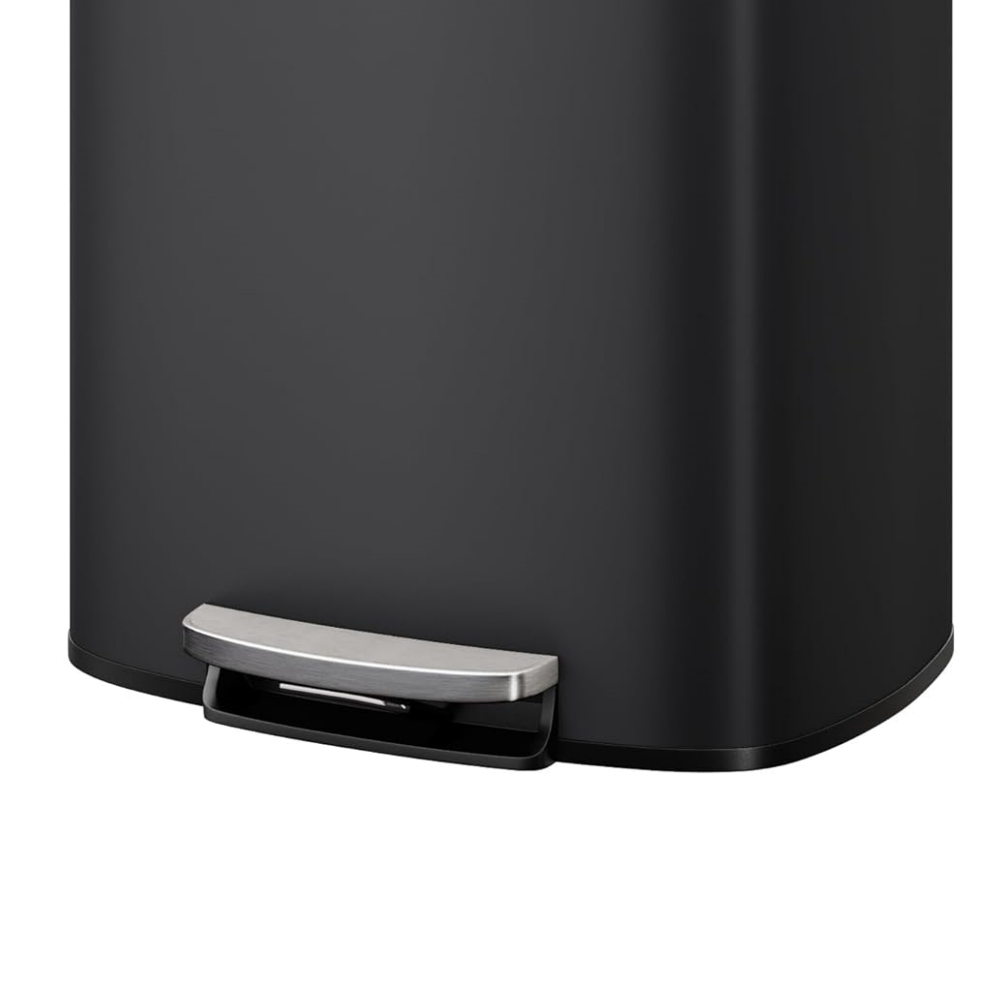 Garvee Step-on Trash Bin Set 2 Pack, 13.2 Gallon & 2.6 Gallon, Black