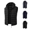 thumbnail image 7 of Purcolt Mens Big and Tall Hooded Puffer Vest Lightweight Full Zipper Quilted Padded Waistcoat Casual Loose Fit Wind‑Resistant Layering Outerwear with Pockets for Outdoor Travel Work, 7 of 7
