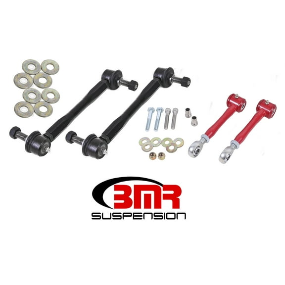 BMR Suspension ELK015R Front & Rear Sway Bar End Link Kit for 2016-2017 6th Generation Camaro, Red