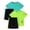 Brown, variant on Kids 2 Pack Sets Reflective Strip Short Sleeve Shirt And Athletic Shorts Outfit Boys Breathable Mesh Quick Dry Running Sportwear 2-Piece Clothes