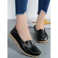 thumbnail image 5 of Fangasis Women Loafers Breathable Casual Shoes Comfort Flats Walking Non-Slip Nurse Shoe Black 5.5, 5 of 5