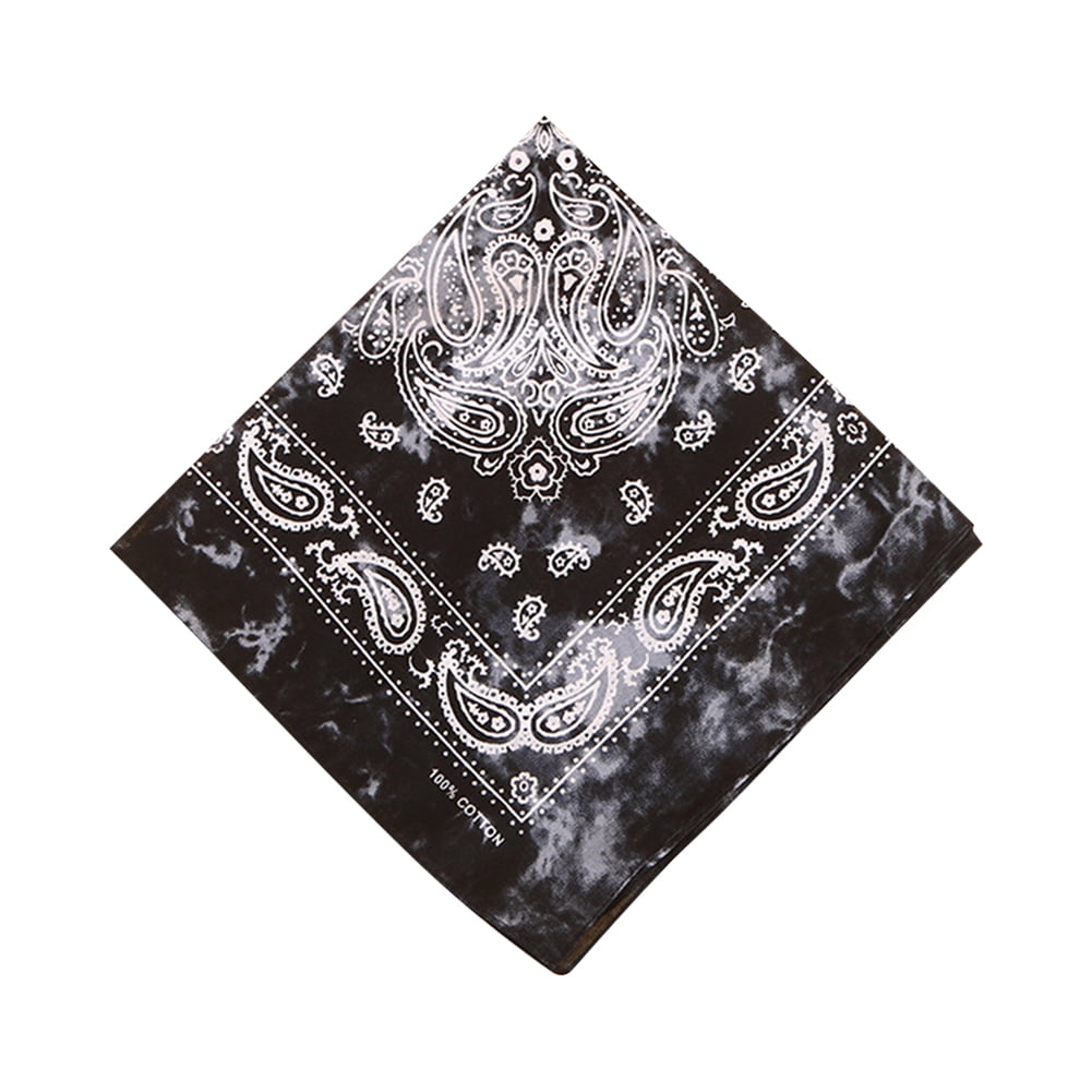 Pure Cotton Large Paisley Print Sports Headscarf Tie Dyed Head Scarf