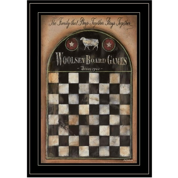 Woolsey Board Game by Pam Britton Printed Wall Art Wood Multi-Color
