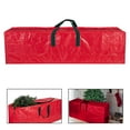 thumbnail image 6 of Large Christmas Tree Storage Bag, Strong And Durable Waterproof Resistant Artificial Tree Storage Bag Fits to 9ft - Red ,, 6 of 8