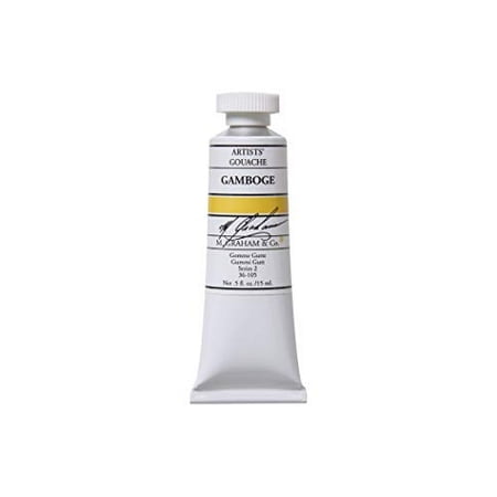 M. Graham Tube de Peinture Gouache 1/2 Once, Gouache Gamboge