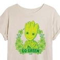 thumbnail image 3 of Marvel Guardians of the Galaxy - Groot Go Green St. Patrick's Day - Women's Oversized Graphic T-Shirt, 3 of 5