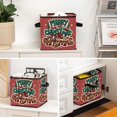 thumbnail image 6 of Christmas Foldable Toy Box with Handle, 10.8"x10.5"x10.6", Large Capacity Cube Organizer Bins, 6 of 6