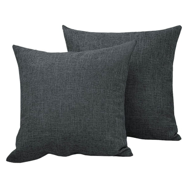 Funda de almohada de lino de 45 x 45 cm | Funda de cojín de sofá suave y transpirable | Diseño moderno multicolor | Tejido resistente a la intemperie | Decoración de exterior para sala de estar y