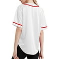 thumbnail image 3 of Ma Croix Women's Baseball Button Down Hip Hop Jersey, 3 of 6