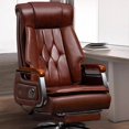 thumbnail image 4 of Leather Comfortable Office Chair Bedroom Designer Cushion Office Chair Computer Executive Arm Luxury Taburete Trendy Furniture My Lux Decor Round, 4 of 29