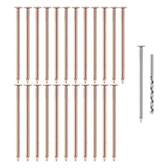 TOP! 25Pcs Coppers Nails Tree Stump KillersBulk Removal Spikes Hardware for Trees Removing Stumps