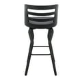thumbnail image 5 of Armen Living Indoor Vander 30" Gray Faux Leather and Brushed Stainless Steel Swivel Bar Stool, 5 of 8