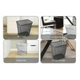 thumbnail image 7 of YBM Home 3 Gallon Trash Can Wastebasket Recycling Bin for Office - 6 Pack, Silver, 7 of 7